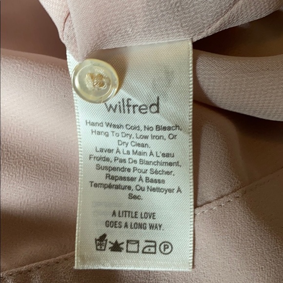 WILFRED Melina Cropped Blouse in Blush Pink Top - Picture 7 of 7